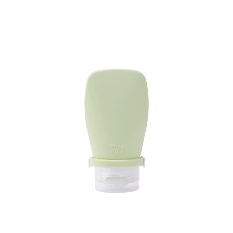 Mimi 2Oz 60Ml Refillable Silicone Gel Empty Travel Shampoo Container Bottle Silicone Squeezable Travel Toiletries Bottles