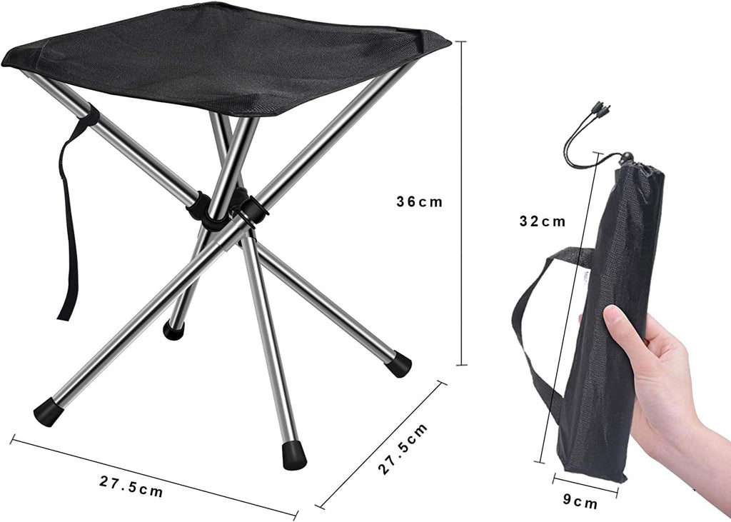 Mini Foldable Camping Stool Compact Lightweight Hiking Beach Camping Fishing