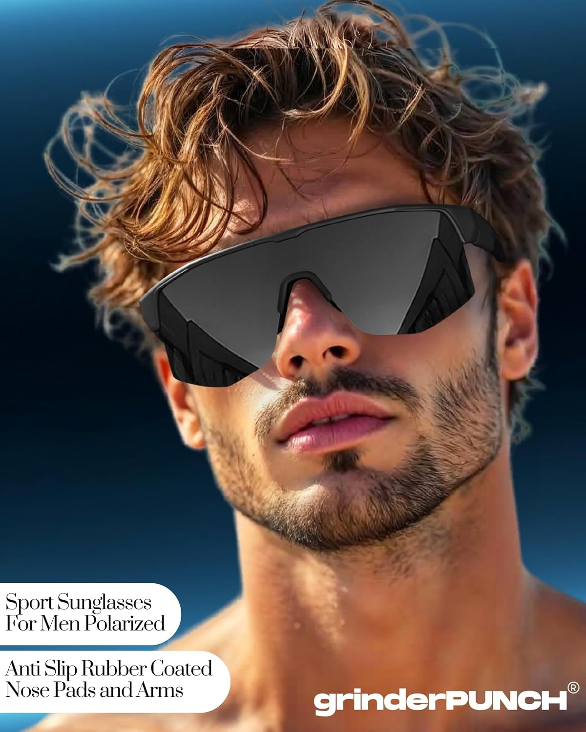 Polarized Sports Sunglasses UV Protection Running Golf Cycling Cricket Golf Baseball Sun Glasses Men Women