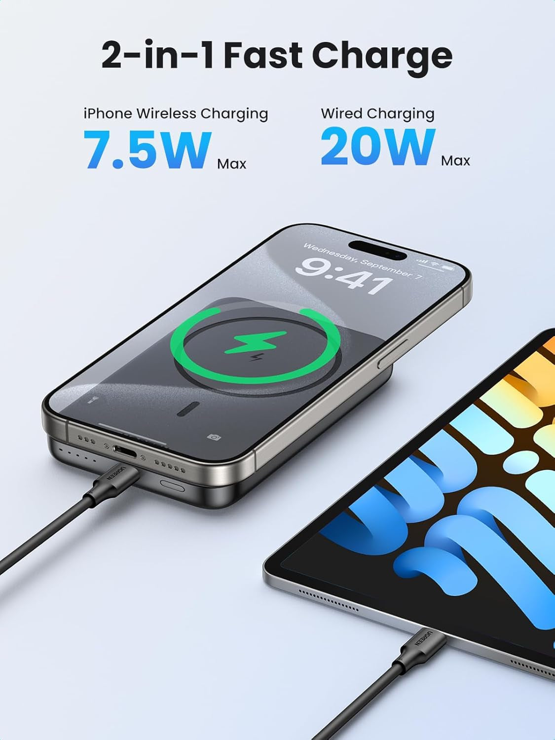 Magsafe Power Bank 10000Mah Wireless Portable Charger 20W PD Fast Charging Slim Magnetic Battery Pack Powerbank Compatible with Iphone 17 Pro Max/Iphone Air/16 Plus/15/14/13/12 Series, Black