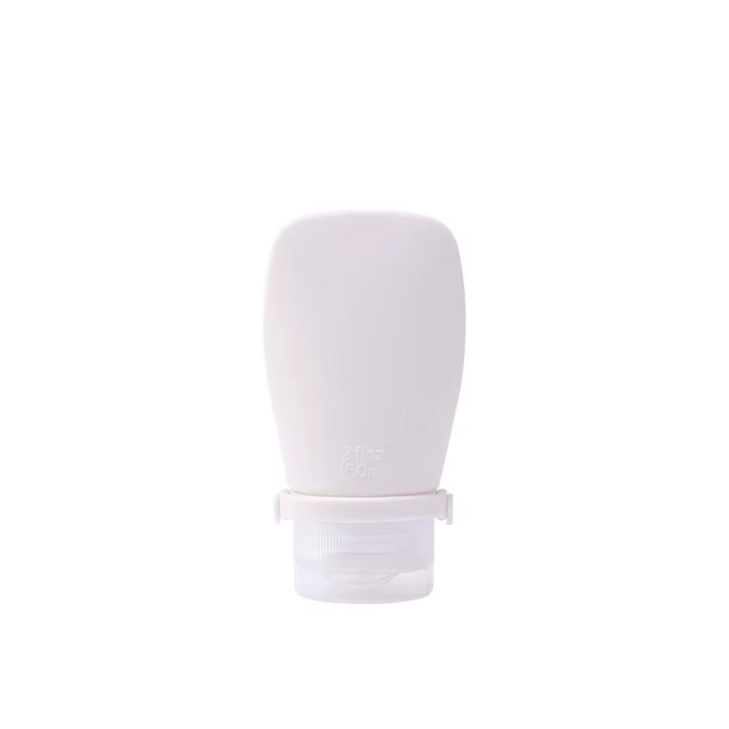 Mimi 2Oz 60Ml Refillable Silicone Gel Empty Travel Shampoo Container Bottle Silicone Squeezable Travel Toiletries Bottles