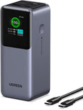130W Nexode Pro Power Bank 20000Mah Fast Charging 3-Port USB C Laptop Portable Charger 72Wh Battery Pack Smart TFT Display for Macbook, Ipad, Iphone 17 Pro Max, Galaxy S26 Ultra 60W, Pixel 10