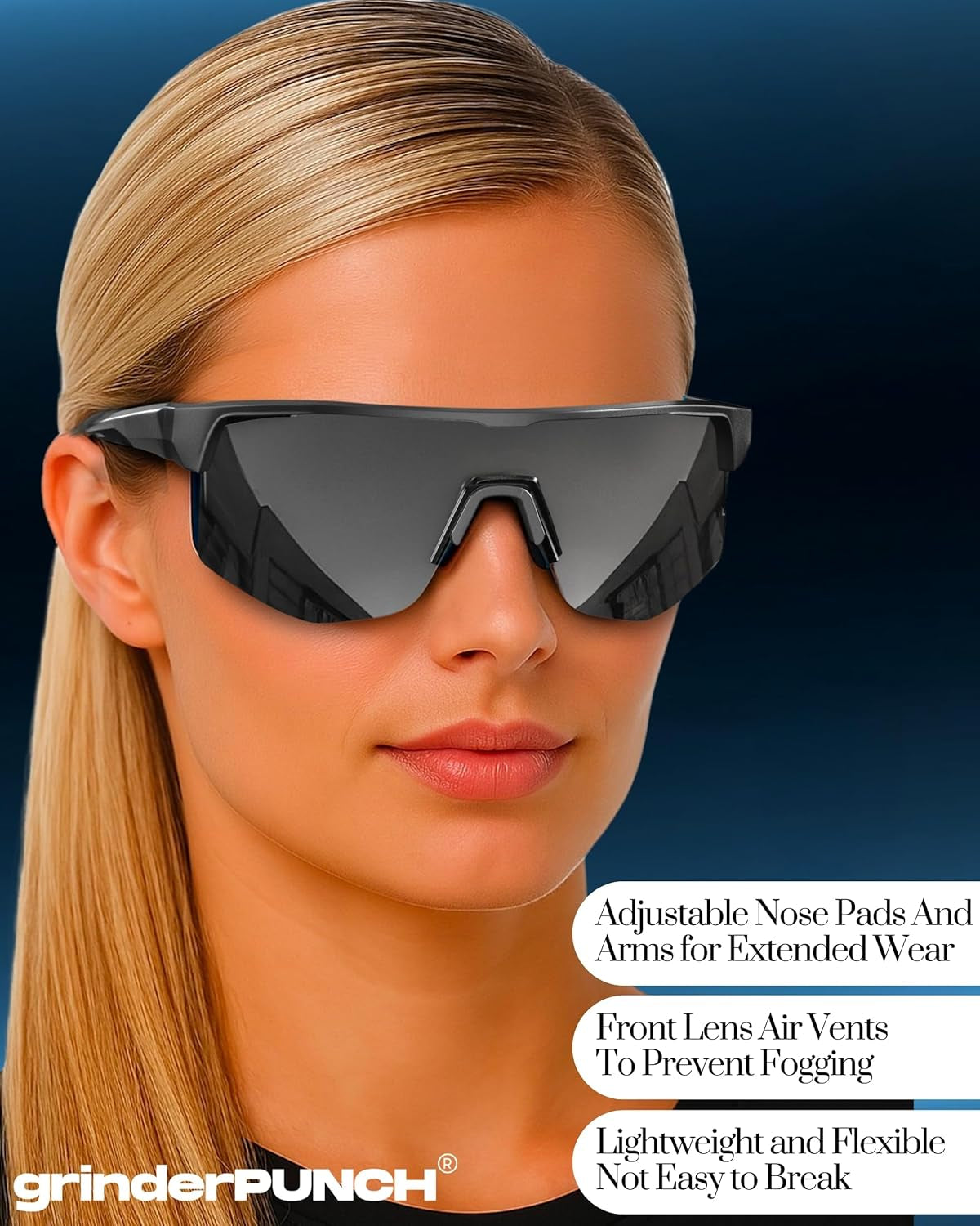 Polarized Sports Sunglasses UV Protection Running Golf Cycling Cricket Golf Baseball Sun Glasses Men Women