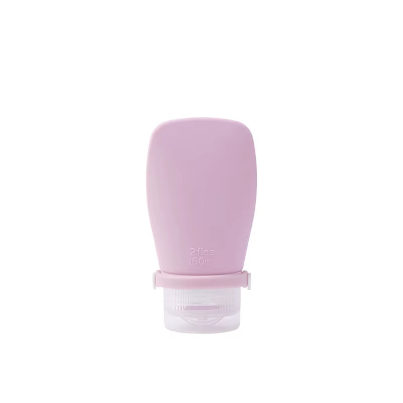 Mimi 2Oz 60Ml Refillable Silicone Gel Empty Travel Shampoo Container Bottle Silicone Squeezable Travel Toiletries Bottles