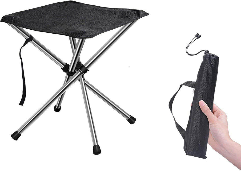 Mini Foldable Camping Stool Compact Lightweight Hiking Beach Camping Fishing