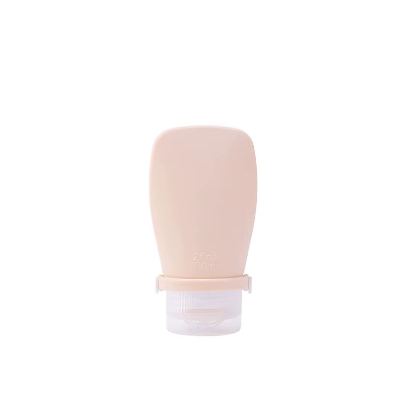 Mimi 2Oz 60Ml Refillable Silicone Gel Empty Travel Shampoo Container Bottle Silicone Squeezable Travel Toiletries Bottles