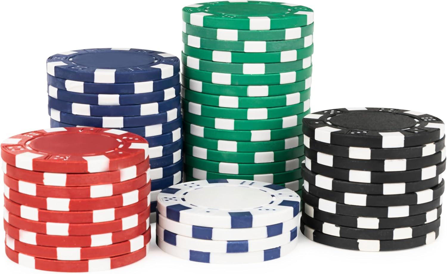 , Cardinal Classics, 100-Piece Poker Chips Set, Classic Family Board Game, Poker Set for Beginners & Experts, Kids & Family, 2-10 Players, for Ages 8 & Up