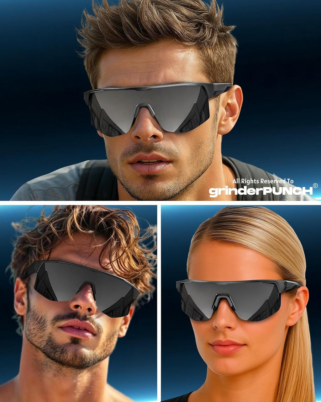 Polarized Sports Sunglasses UV Protection Running Golf Cycling Cricket Golf Baseball Sun Glasses Men Women