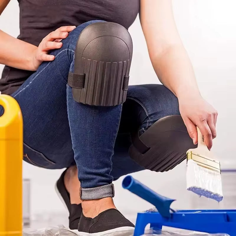1Pair Knee Protection Pad Tile Mud Workers Knee Paste Floor Brick Artifacts Moisture Thickening Brick Garden Manual Work Tools