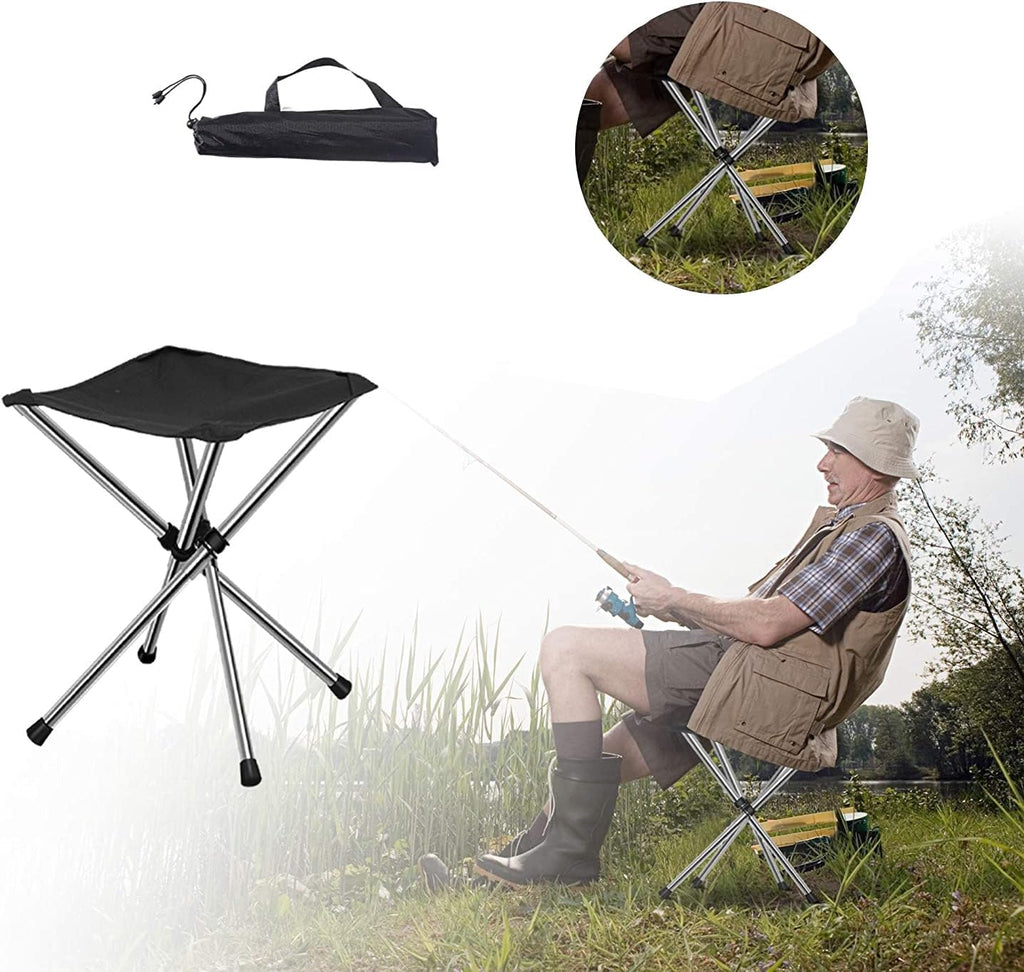 Mini Foldable Camping Stool Compact Lightweight Hiking Beach Camping Fishing