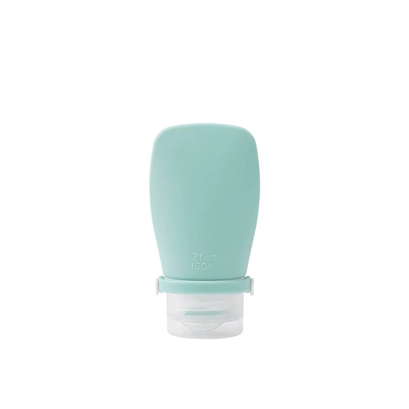 Mimi 2Oz 60Ml Refillable Silicone Gel Empty Travel Shampoo Container Bottle Silicone Squeezable Travel Toiletries Bottles