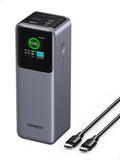 200W Nexode Pro Power Bank 25000Mah PD3.1 Laptop Portable Charger Fast Charging 90Wh 3-Port Battery Pack with TFT Smart Display for Macbook Pro, Ipad Pro, Iphone 17, Galaxy S26(60W), Pixel 10