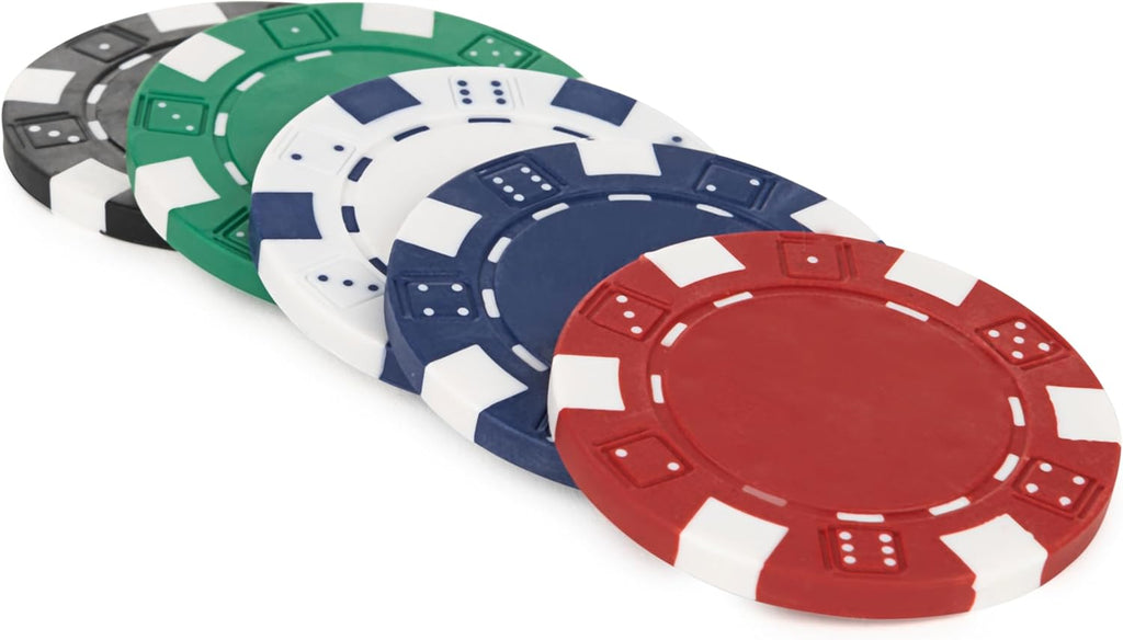 , Cardinal Classics, 100-Piece Poker Chips Set, Classic Family Board Game, Poker Set for Beginners & Experts, Kids & Family, 2-10 Players, for Ages 8 & Up