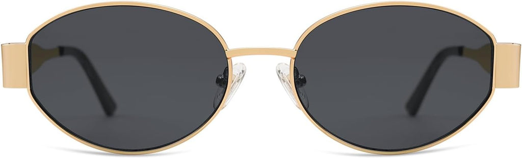 Retro Oval Sunglasses for Women Trendy Sun Glasses Classic Shades SJ1217