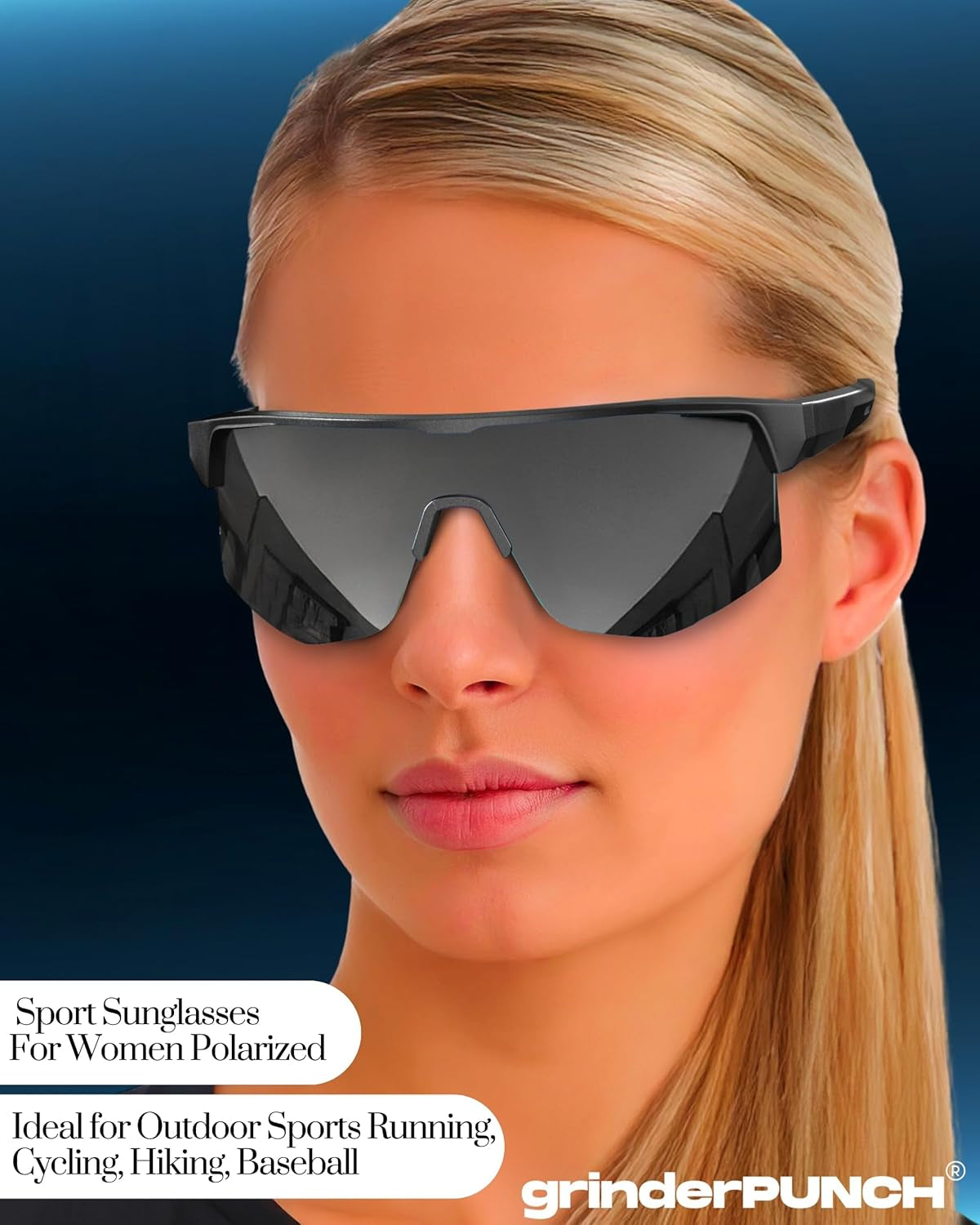 Polarized Sports Sunglasses UV Protection Running Golf Cycling Cricket Golf Baseball Sun Glasses Men Women