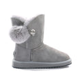 Womens Mink Hair Ball 3/4 Classic UGG Boots Water Resistant Premium Sheepskin AU