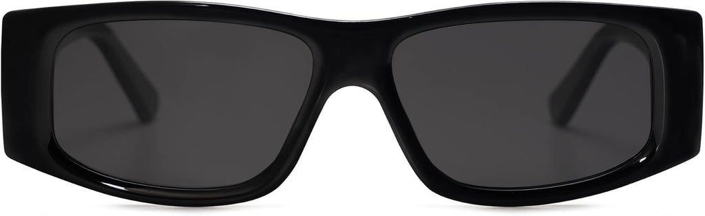 Trendy Y2K Rectangle Polarized Sunglasses for Women Men Fashion Designer Rave Sunglasses SJ2228